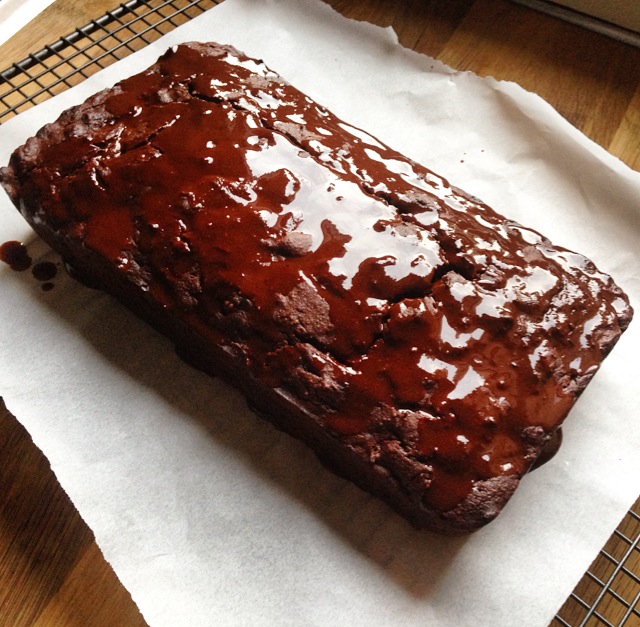 Chocolate & Zucchini Loaf with Choc Drizzle