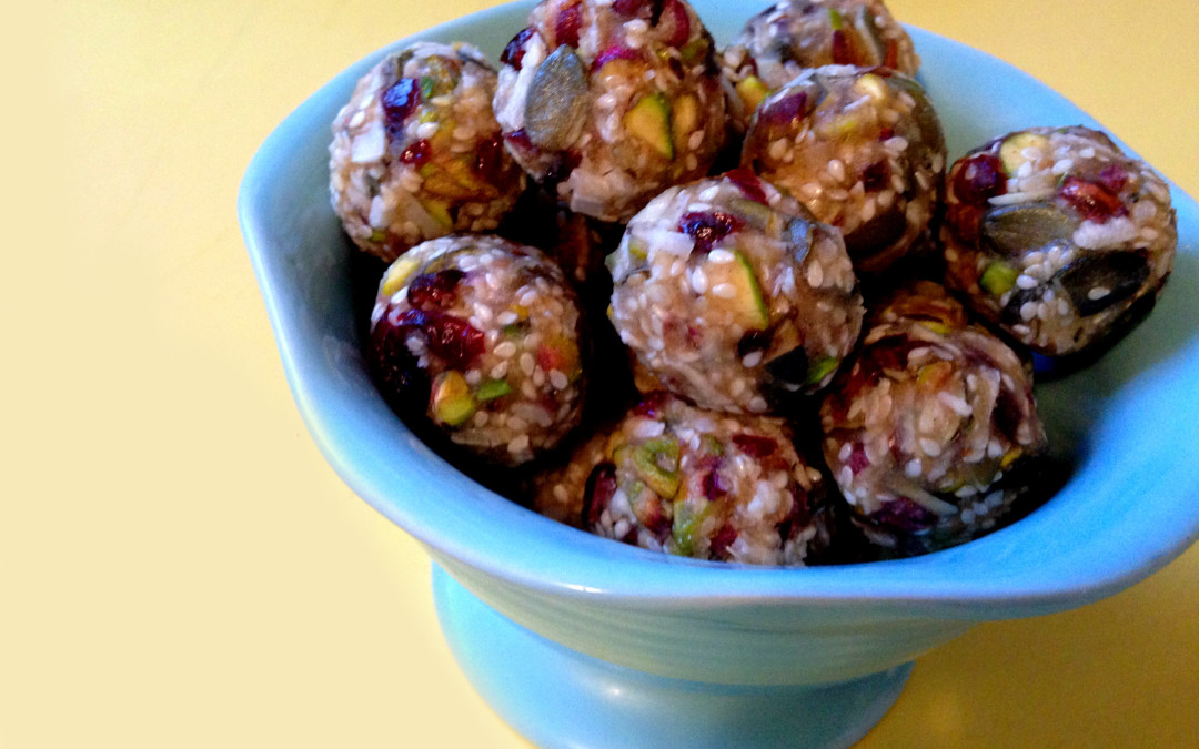 Orange, Cranberry & Pistachio Balls