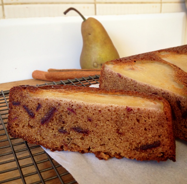 Gluten free Spiced Pear & Date Bread